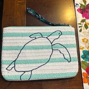 Vera Bradley Blue Star Medallion Straw Beach Wrislet